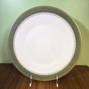 Franciscan &quot;Antique Green&quot; Dinner Plates Set of 2, Vintage 1970&#39;s Replacement Franciscan China Dinner Plates