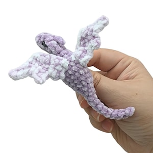 Flying Dragon Crochet Pattern: Amigurumi Plush PDF - Velvet Yarn DIY