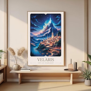 Velaris Night Court Poster: ACOTAR Fantasy Wall Art