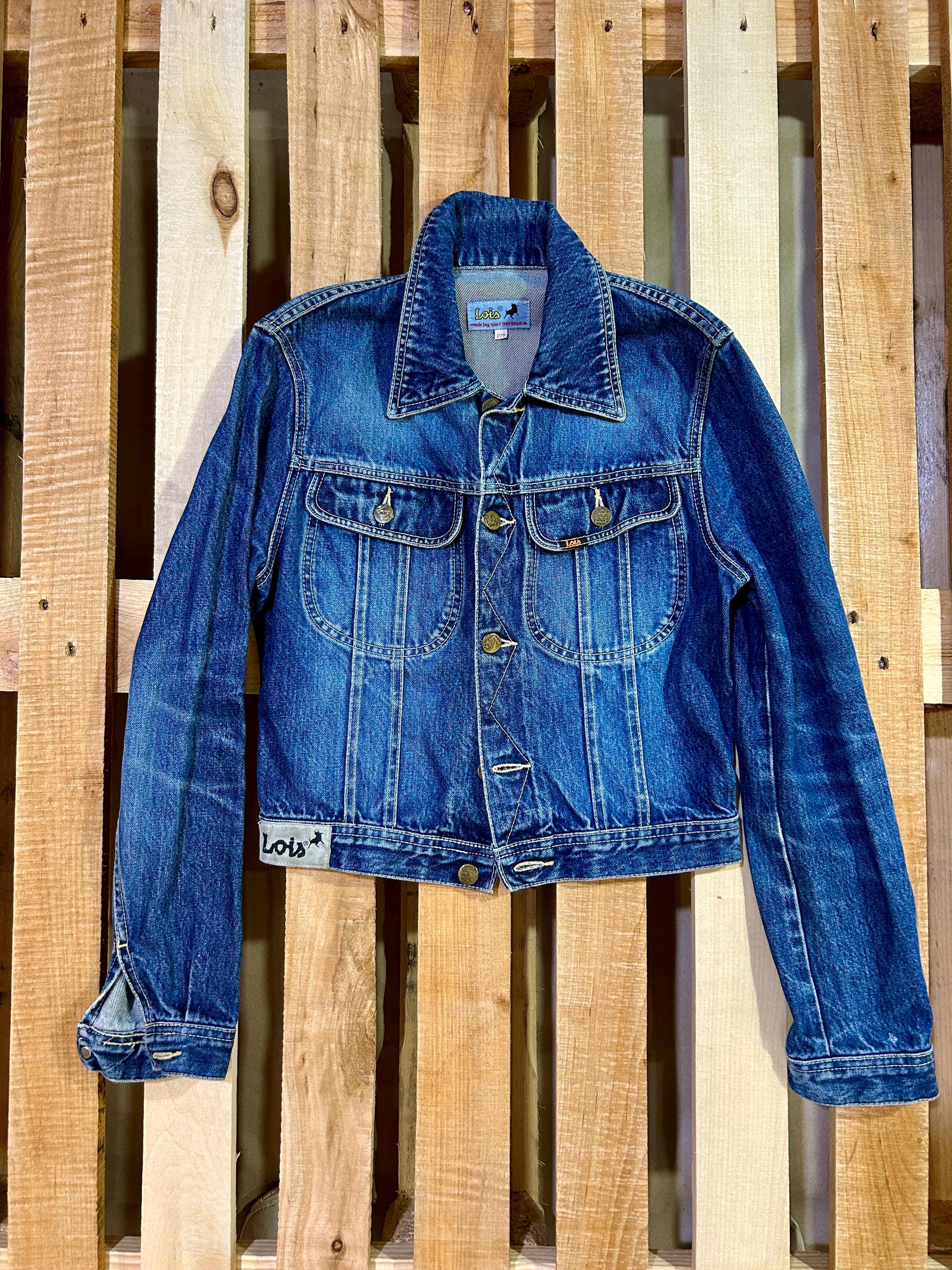 Vintage Lois Jean Denim Jacket Medium Made in Spain (1