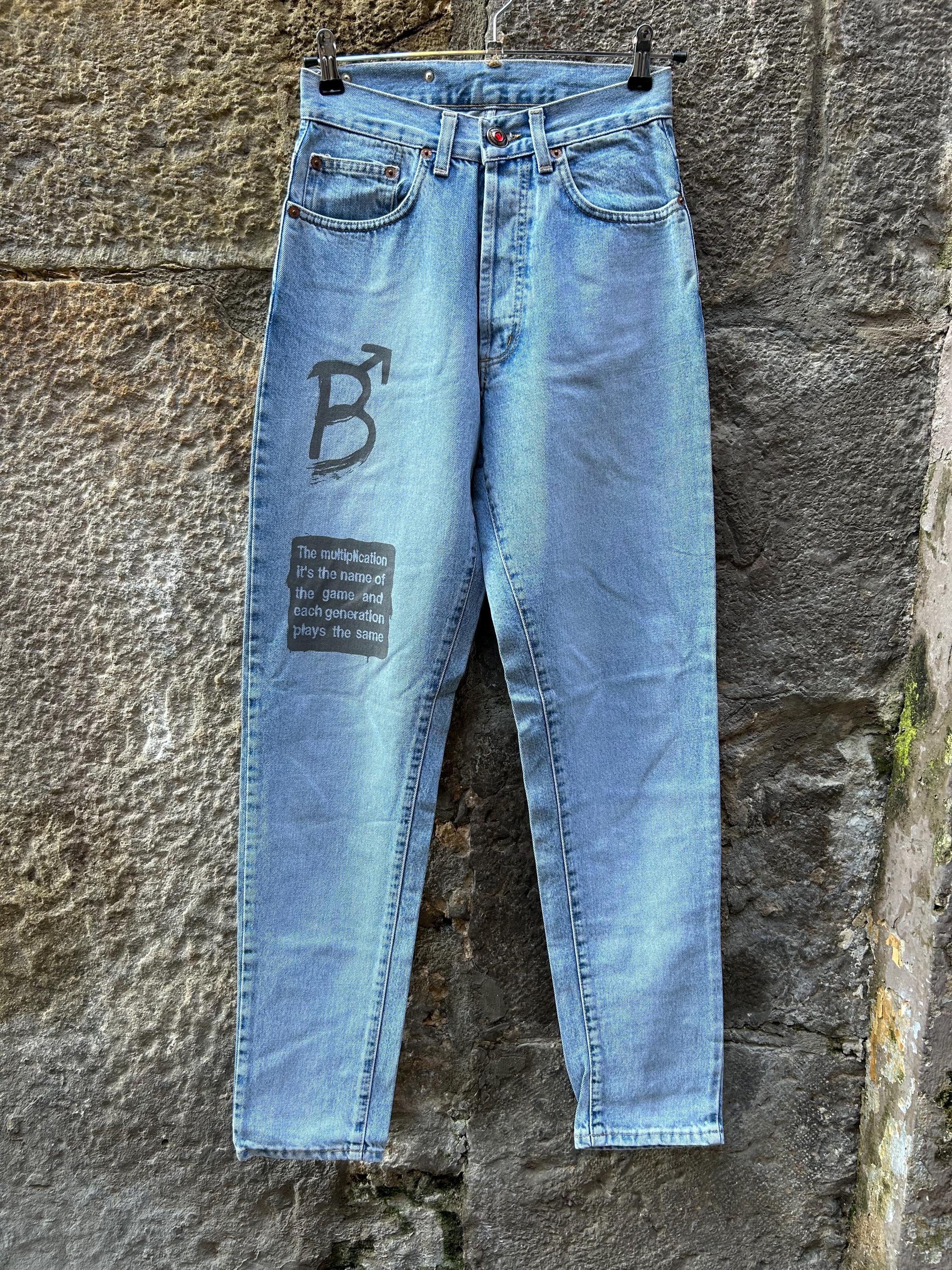 Jeans cavalli stampato Italia