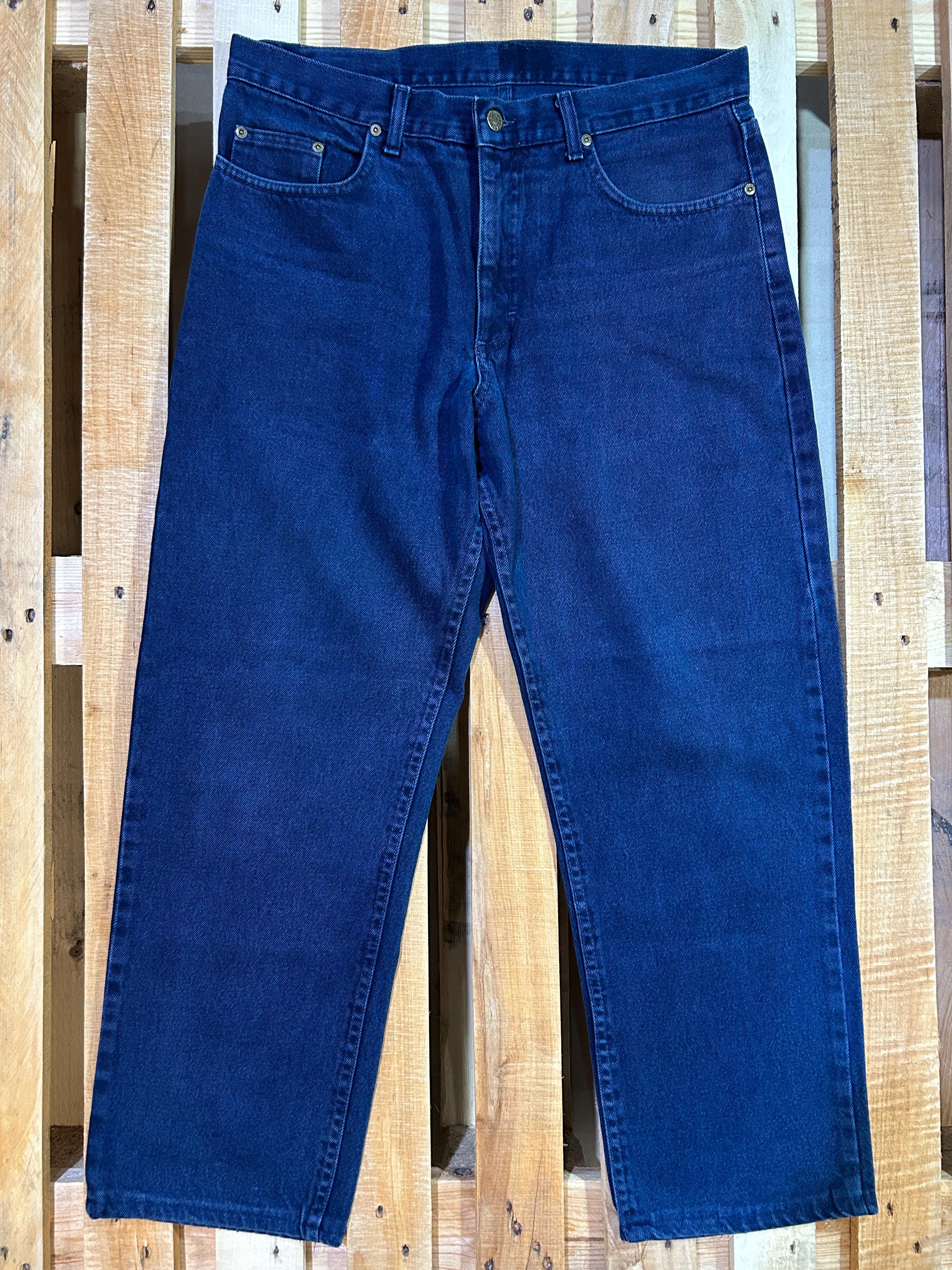 ◆LEE◆ Kansas Lee Man to Man Navy Men's Lee Custom Fit Navy Blue Straight Loose Fit Khaki