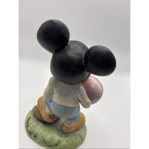 Figura de porcelana vintage de Mickey Mouse, fútbol de Walt Disney Productions n.° 1 LEER imagen 10
