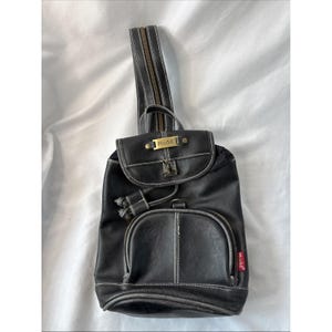 Vintage Y2K MUDD Girls Women&#39;s Purse Bag Mini Backpack Black Zipper