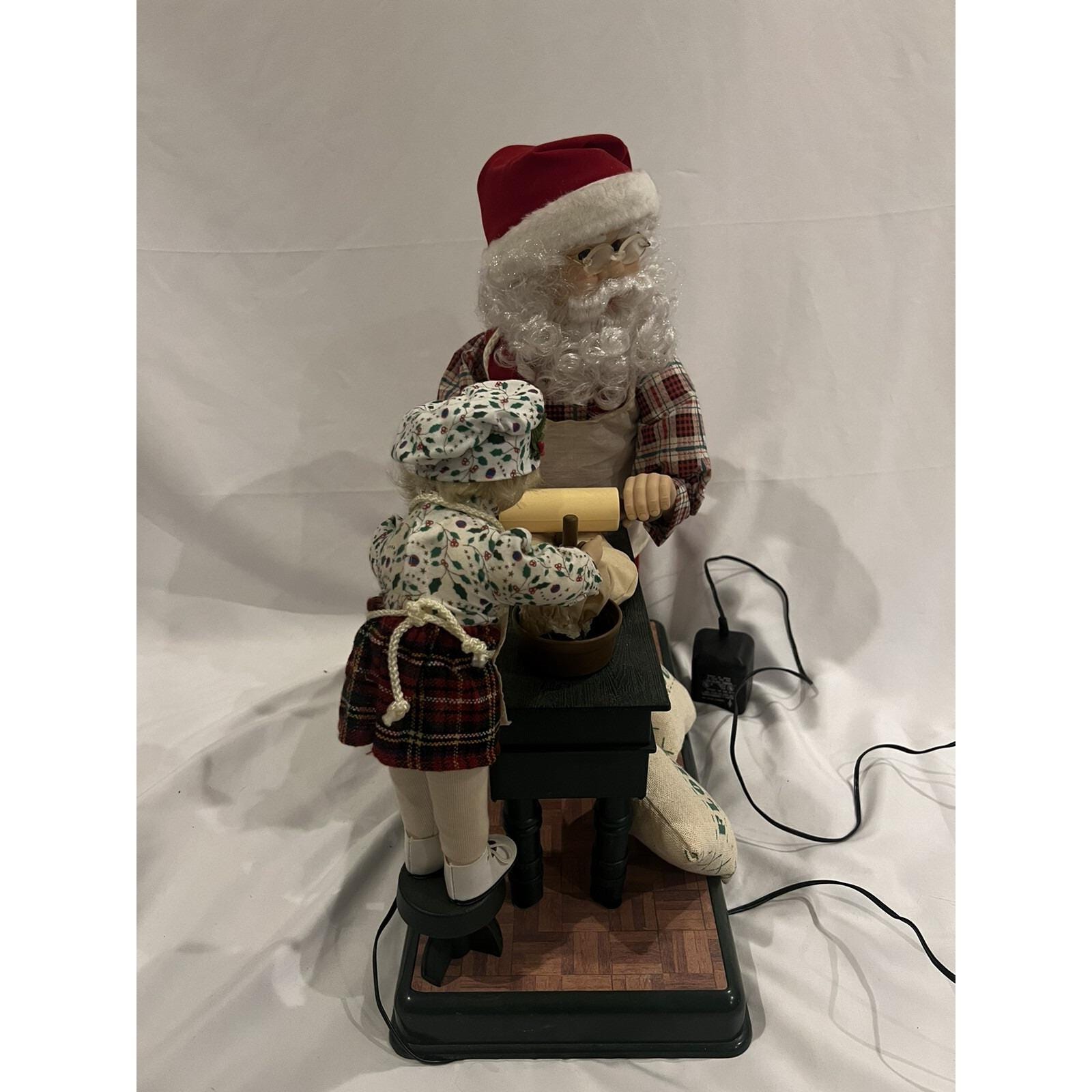 置物 Telco Santa the Baker Motion-Estes 1996 Telco Santa the Baker Original Motion-ettes Christmas Decor Santa