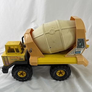 Vintage 1980s Tonka Cement Mixer Truck Turbo Diesel XMB-975 Pressed Steel