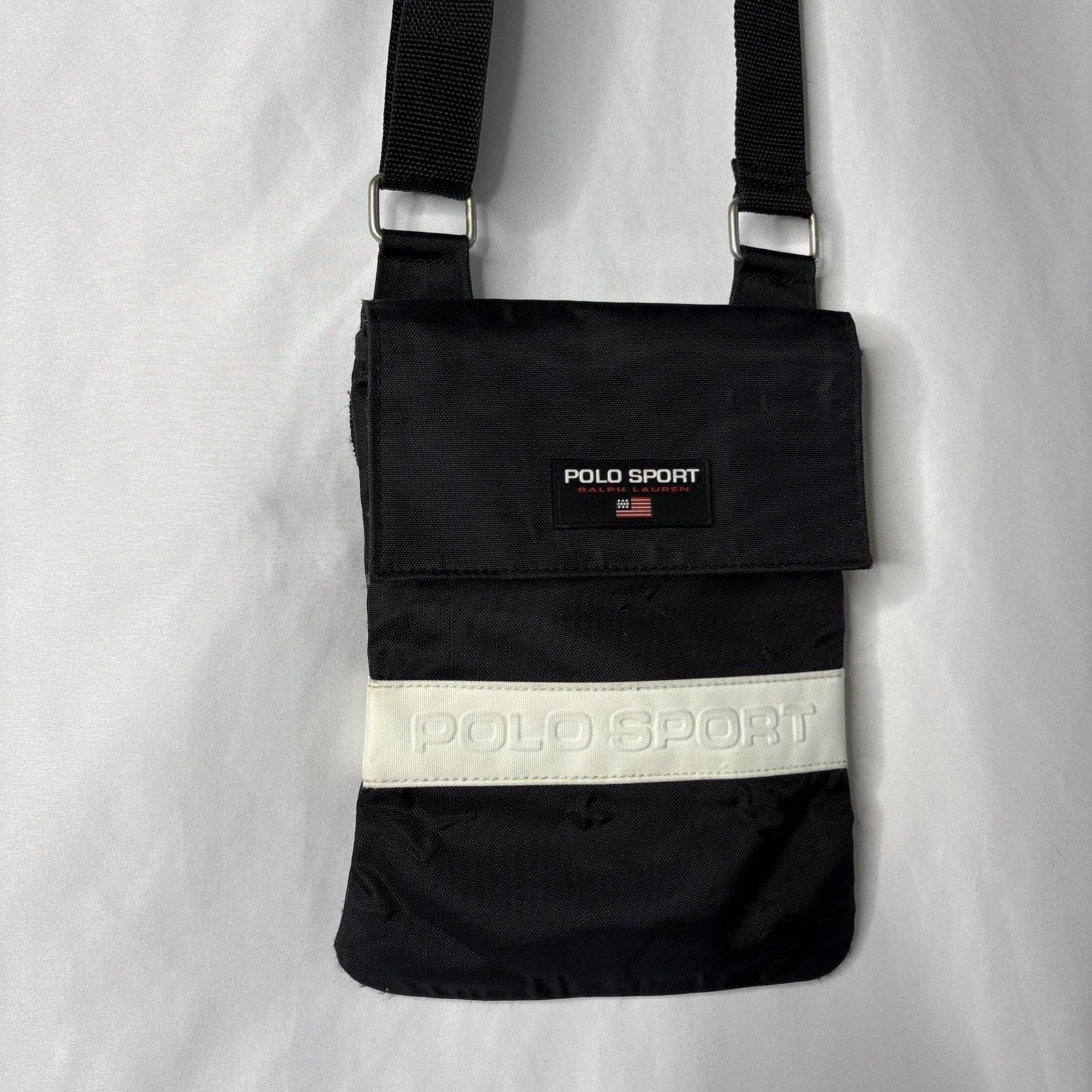 Vintage 90s Y2K Ralph Lauren Polo Sport Crossbody Bag Purse Travel