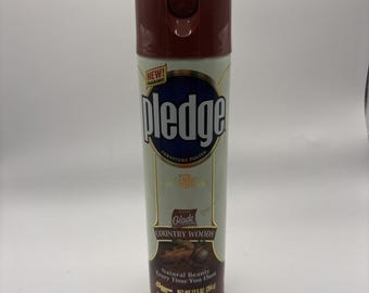 Vtg Pledge Furniture Polish w/ Glade Country Woods Spray 12.5oz 1998 NEW