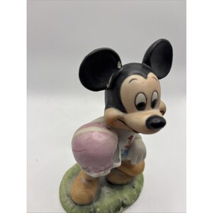 Figura de porcelana vintage de Mickey Mouse, fútbol de Walt Disney Productions n.° 1 LEER imagen 9