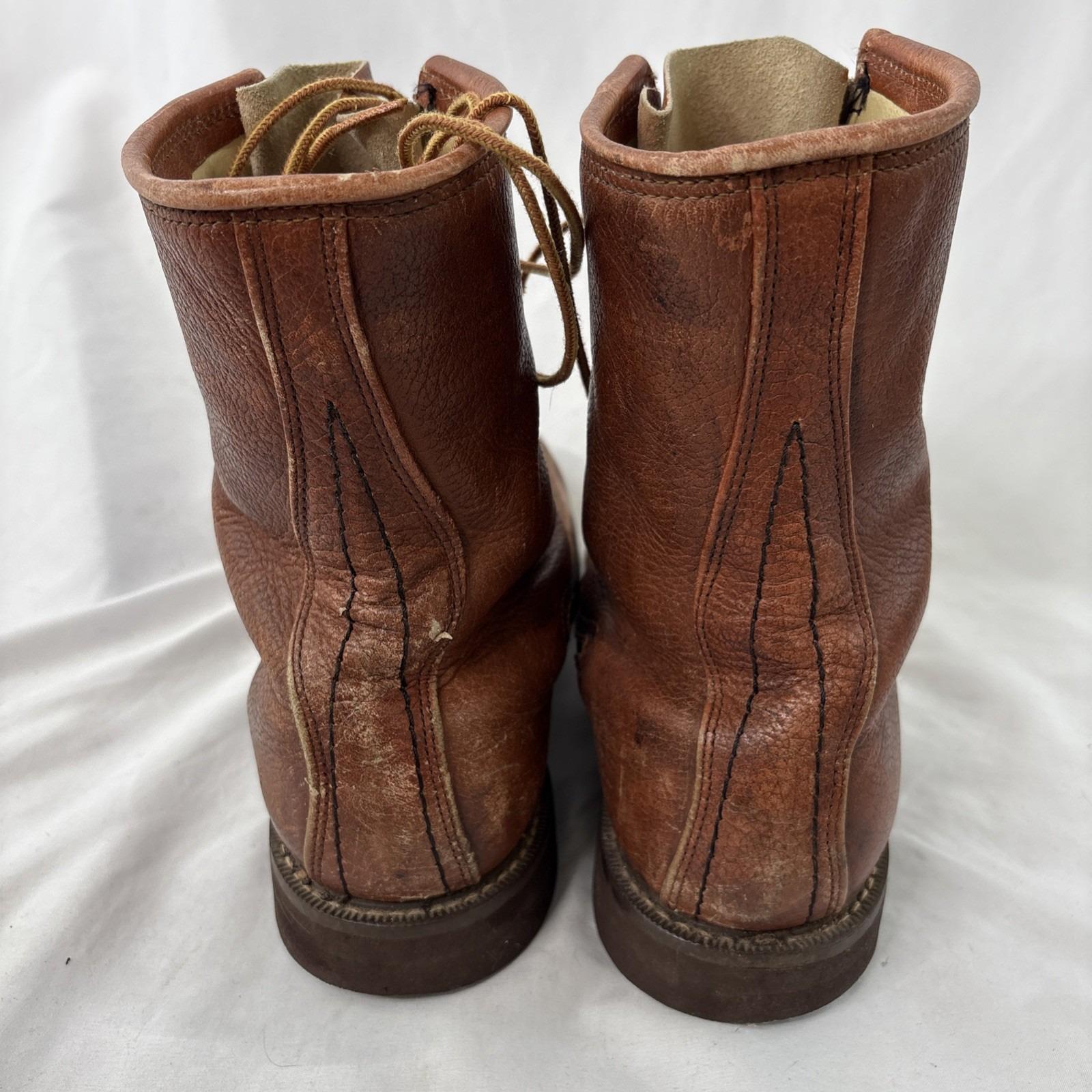 Vintage Montgomery Ward Powerhouse Mens 10E Leather Work  display picture 3