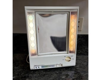 VTG CLAIROL True To Light Modell LM 7 Beleuchteter Stand Up Make Up Spiegel 4 Einstellungen
