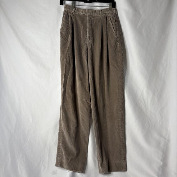 Talbots, VTG TALBOTS David Brooks Women's 8 Corduroy Cotton Pants Beige 24x27" Read