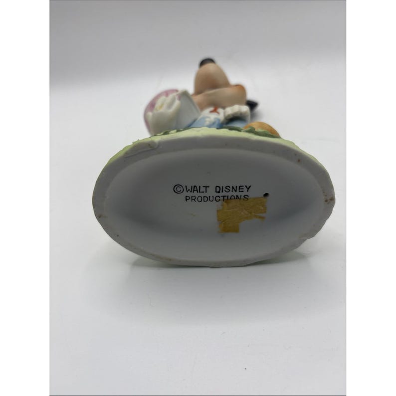 Figura de porcelana vintage de Mickey Mouse, fútbol de Walt Disney Productions n.° 1 LEER imagen 6
