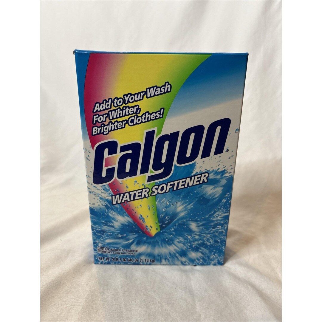 Vintage Calgon Water Softener Powder - 40 Oz Open Box 85% Full - Etsy