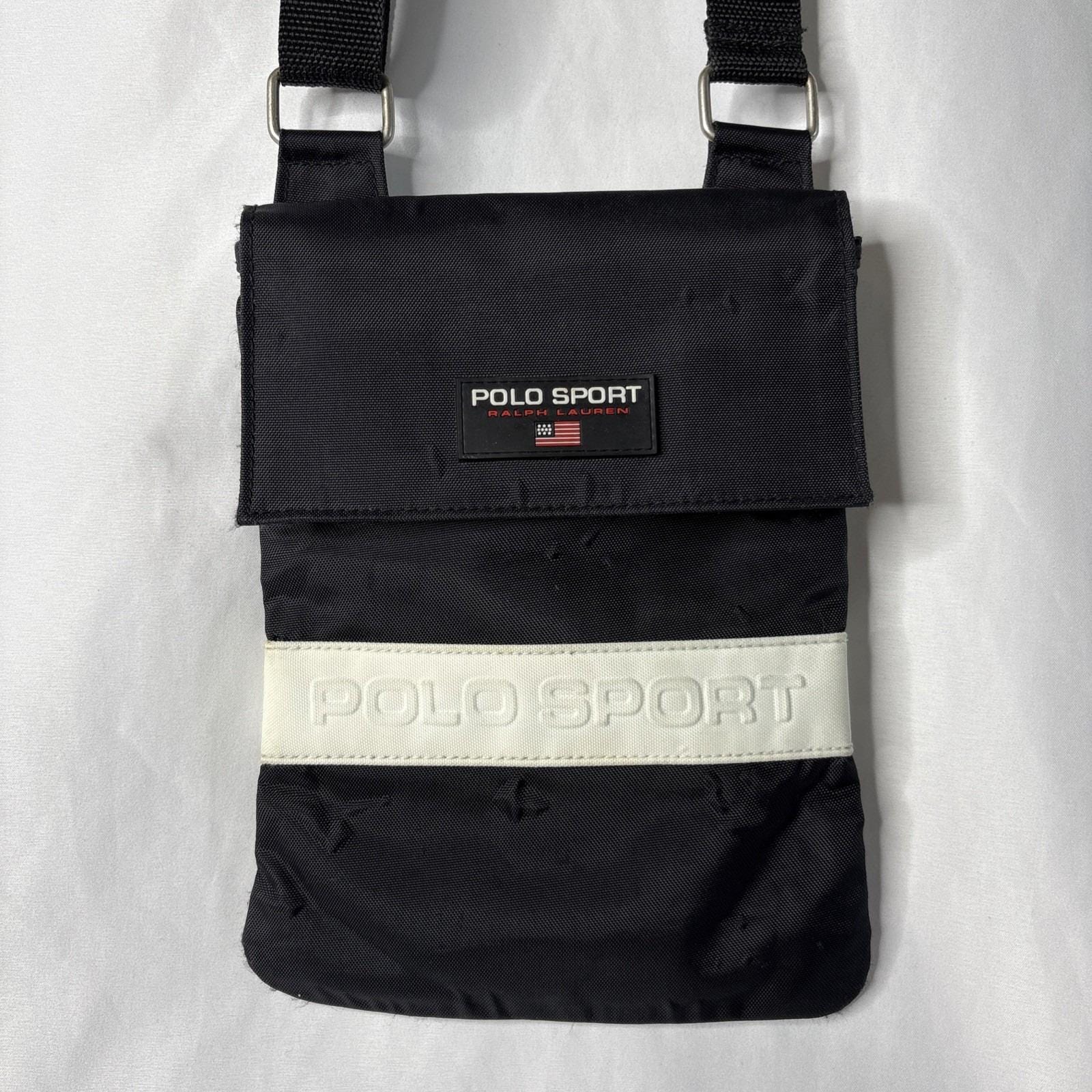 Vintage 90s Y2K Ralph Lauren Polo Sport Crossbody Bag Purse Travel