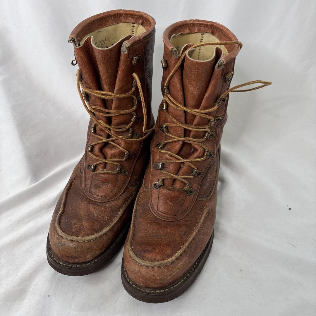 Vintage Montgomery Ward Powerhouse Mens 10E Leather Work  display picture 1