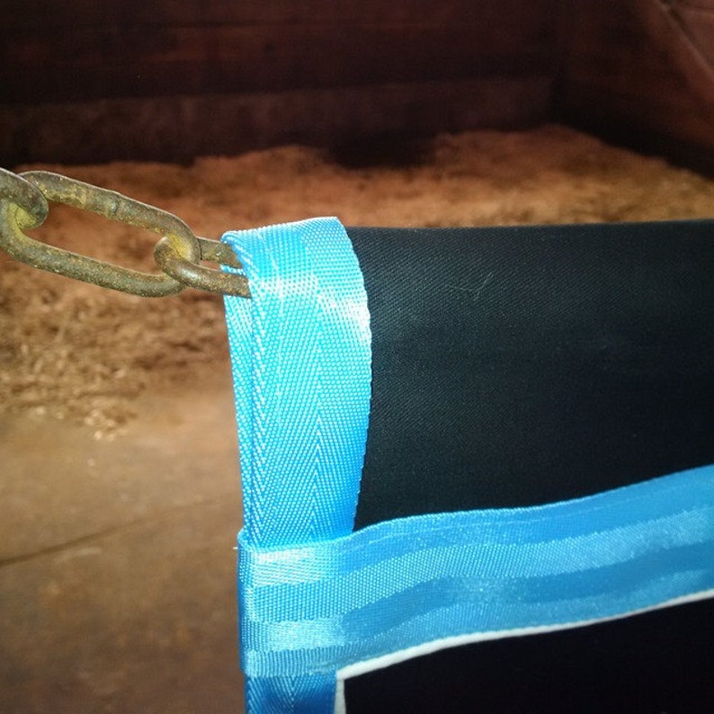 Custom Horse Stall Guard Twill Fabric Choose Your Finishes Etsy