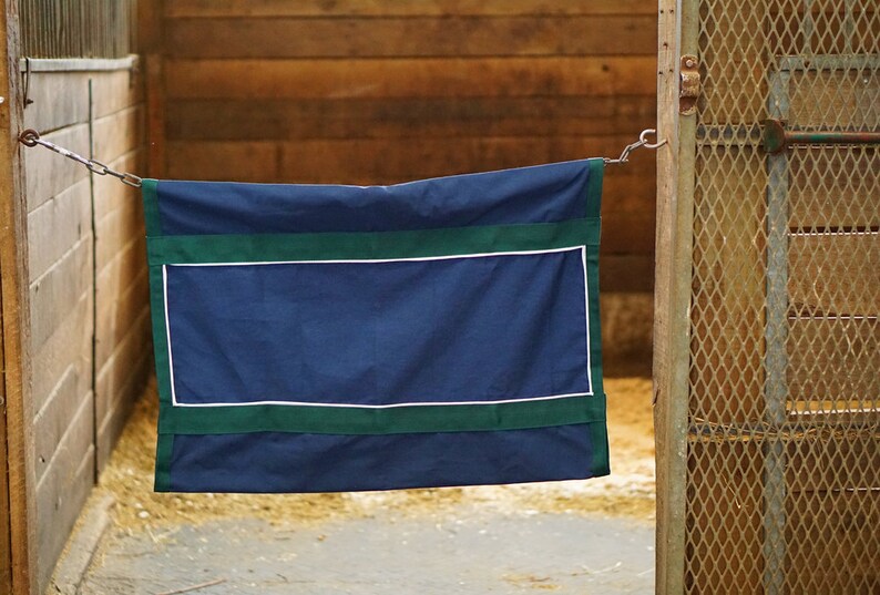 Custom Horse Stall Guard Twill Fabric Choose your finishes Etsy