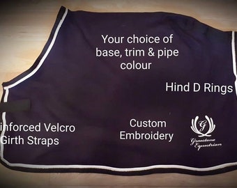 Custom Polar Fleece Loin Sheet,  Choose your size colours, Perfect for Monoflap Saddles