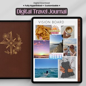 Digital Travel Journal, Travel Planner, Travel Organizer, Trip Planner, Vacation Planner, Holiday Planner, GoodNotes Planner, Packing List