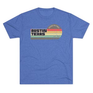 Retro Austin Texas Keep It Weird Shirt | Vintage 70s Style Tee | Est. 1839 Graphic | Unisex Tri-Blend T-Shirt | Austin Gift