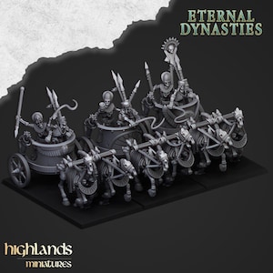 Ancient Skeletal Chariots - Highlands Miniatures