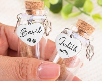 Pot souvenir personnalisé en fourrure d'animal de compagnie avec portrait : cadeau commémoratif personnalisé