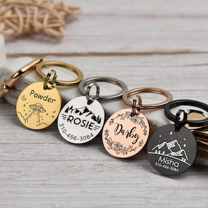 Personalized Dog Tag for Dogs, Engraved Dog Tag, Pet Name Tag, Dog Name Tag, Dog ID Tag, Cat Tag,Gift for Pets,Dog Collar Tag,Custom Dog Tag