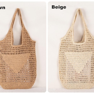 Personalized Raffia Beach Tote Bag, Hand-Woven Straw Bag, Embroidered Initials, Bridesmaid Gift image 17