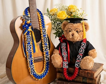 Personalized Graduation Lei, Custom Name Ribbon Lei, Class of 2026 Gift