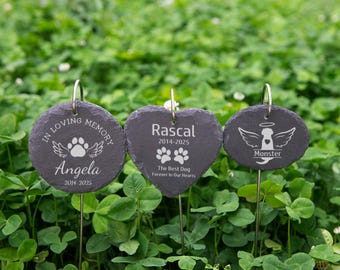Personalized Pet Memorial Stone: Engraved Garden Grave Marker