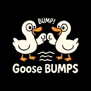 Goose Bumps Duck Stickers | Cute Animal Decor, Laptop Stickers, Gift for Duck Lovers, Fun Party Favors, Kawaii Aesthetic