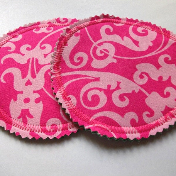 Washable Breastfeeding Nursing Pads Made With PUL Pretty in Pink