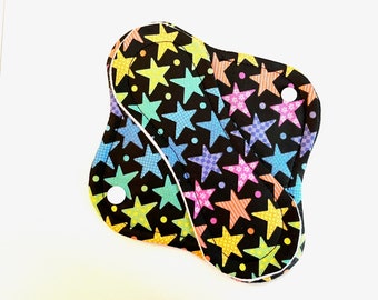 Stars Panty Liner, Cloth Panty Liner 8" Reusable Cloth Panty Liner, Washable Cloth Panty Liner