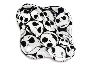 Halloween 8" Reusable Panty Liner, Reusable Cloth Pad, Washable Panty Liner, Reusable Sanitary Pad, Cloth Panty LIner
