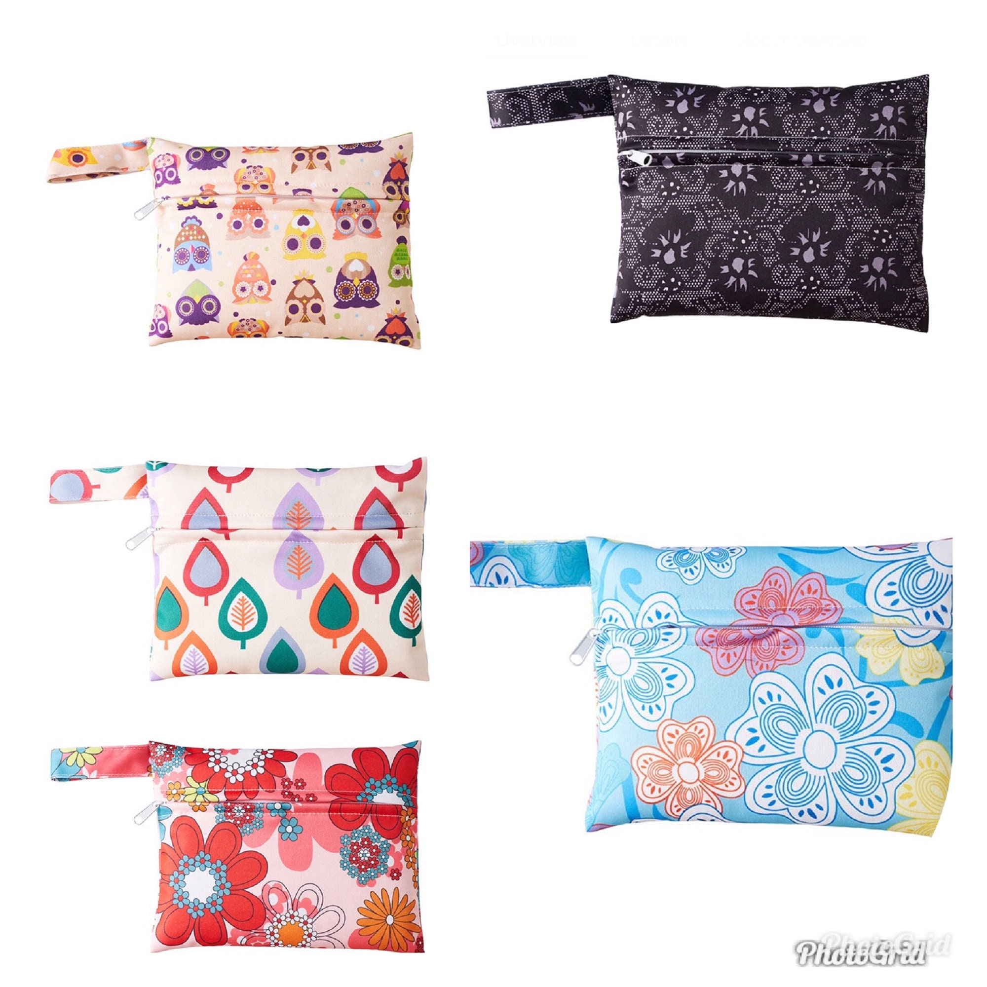 Small Wet Bag, Wet Bag With Zipper, Cloth Diaper Bag, Wet Bag for Clo…
