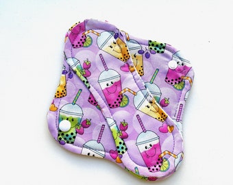 Boba Panty Liner, Cloth Panty Liner 8" Reusable Cloth Panty Liner, Washable Cloth Panty Liner