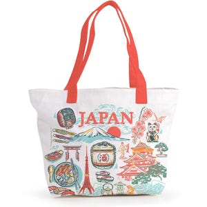 Japan Tote Bag | Tokyo Street Tote | Japanese Travel Gift Idea | Tote Bag Souvenir | Eco Friendly Tote | Japan Art Print