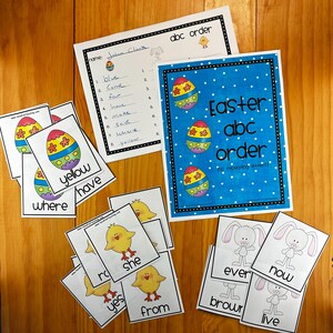 Paasei Alfabetische volgorde (geen herhalende letters) Activiteitenspel