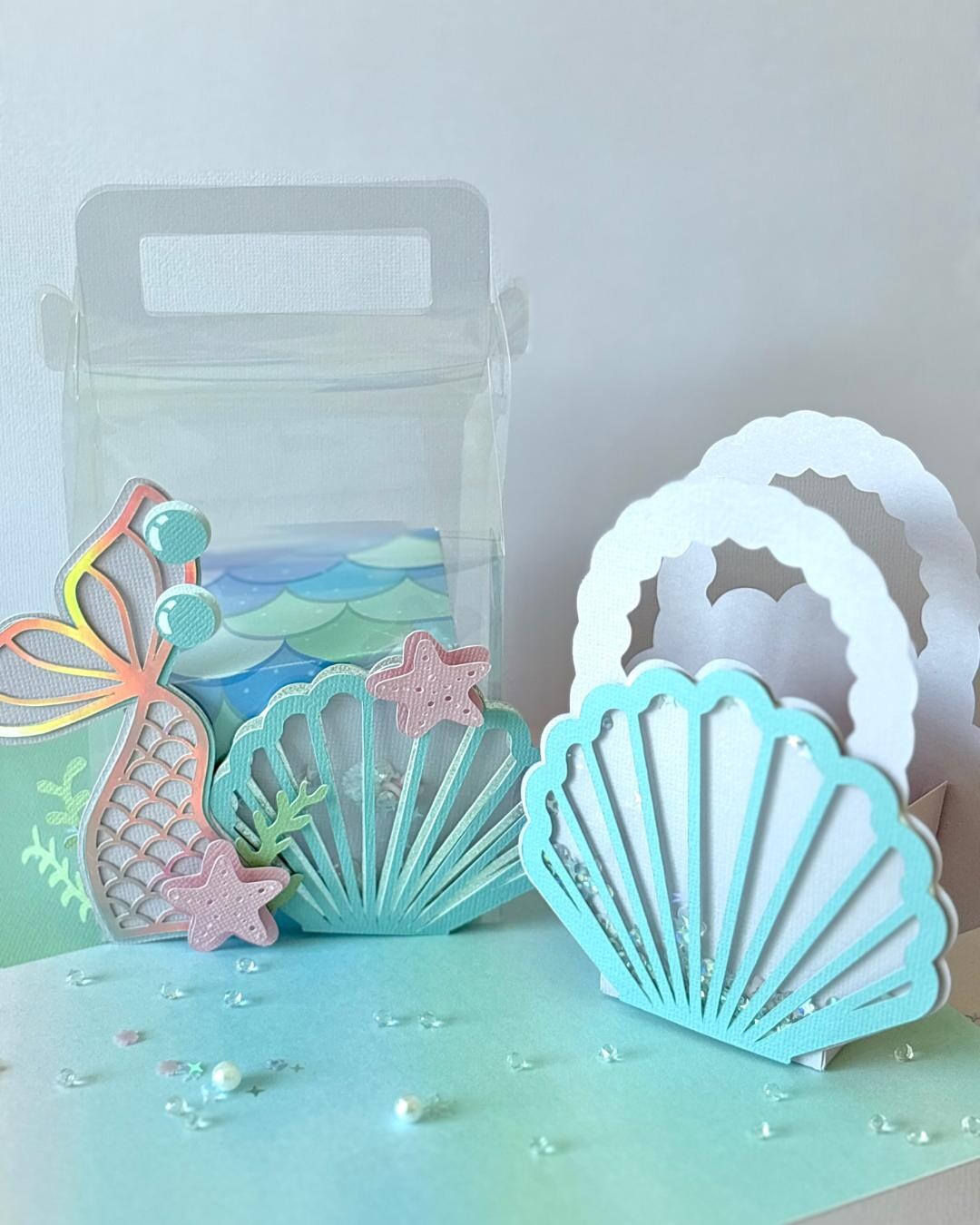 Mermaid Seashell Favor Box | Under the Sea Party Decor | Sea Cake ...