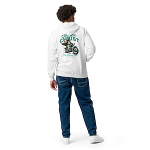 Cruisin&#39; with christ Unisex heavy blend zip hoodie