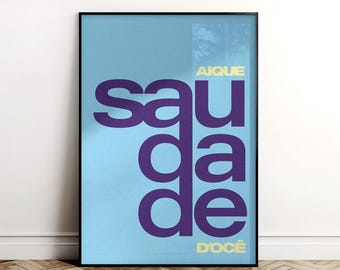 Saudade Print | Nostalgic Brazil Art