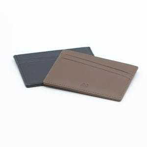 Minimalist Napa Leather Card Holder – Slim Wallet for Men & Women – Compact, Gift-Ready