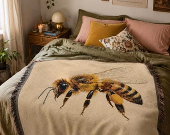 Geweven deken Honeybee | Geïnspireerd door Olivia Rodrigo | Deken gooien