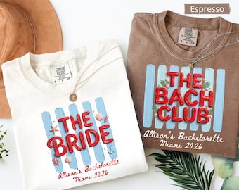 Custom Puffy Paint Graphic Bachelorette Party Shirt,The Bride Club Shirt, Bridal Cocktail Shirt,Bach Club Party Shirts, Bridal Shower Favors