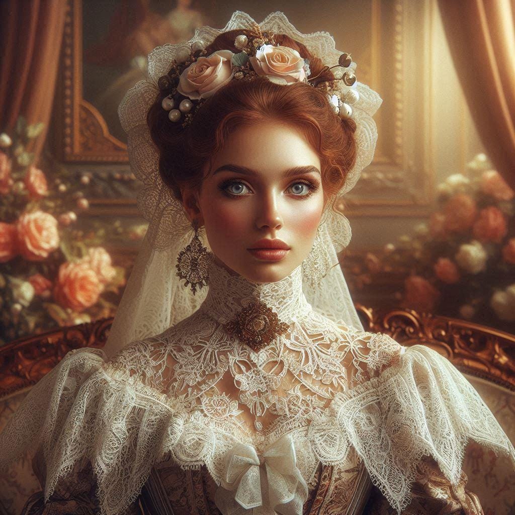 Victorian Woman Portrait Art Pack: Elegant Vintage Style Images ...
