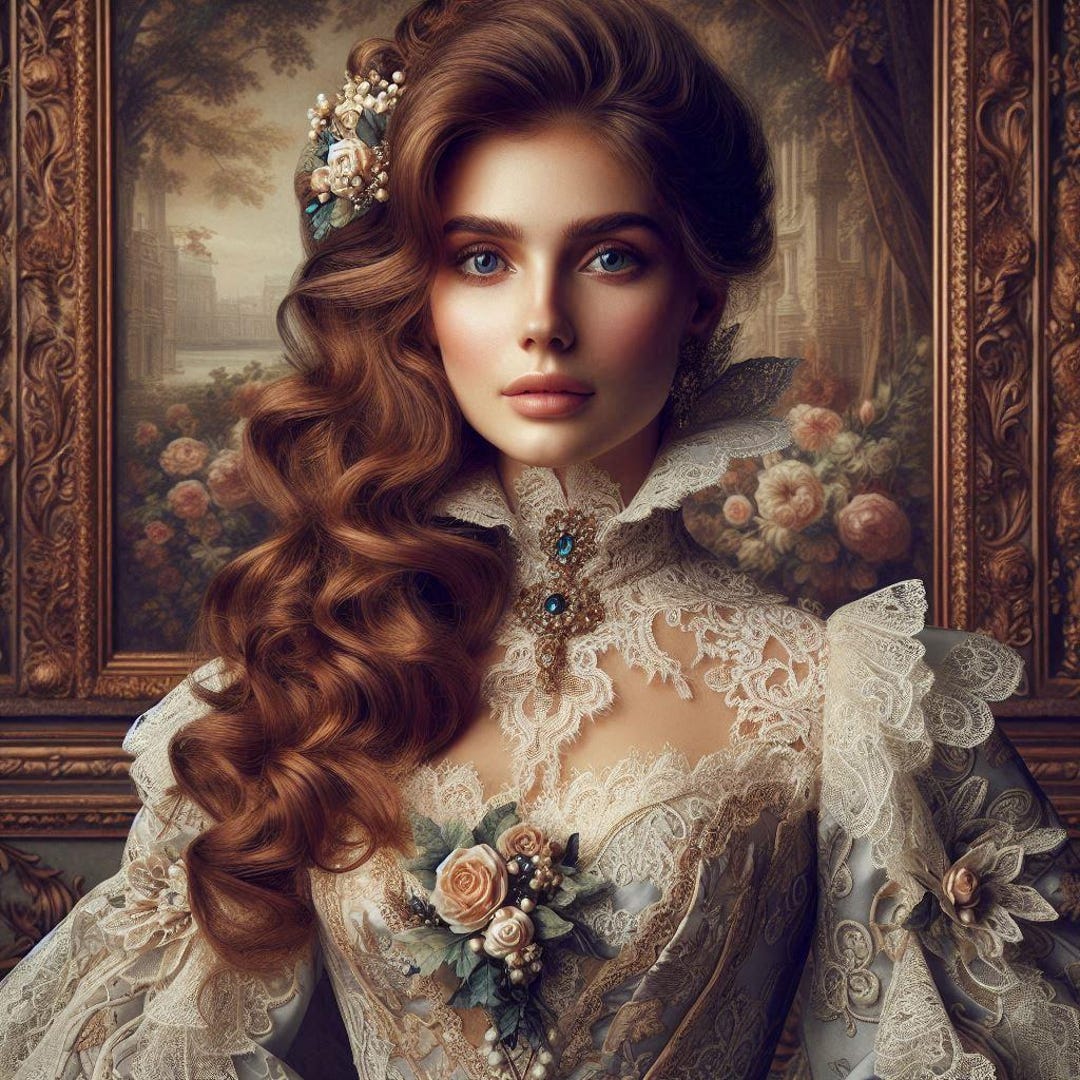 Victorian Woman Portrait Art Pack: Elegant Vintage Style Images ...