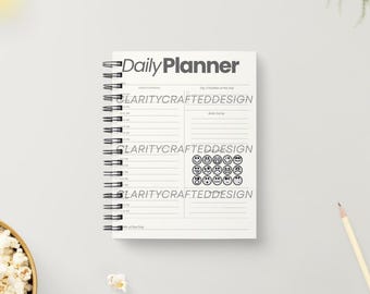 Planificador diario para personas con TDAH (PDF imprimible, descarga instantánea)