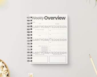 ADHD Weekly Planner | Neurodivergent Focus Organizer | Printable PDF | Digital Productivity Journal
