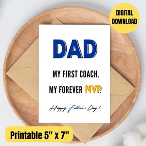 Father&#39;s Day Card: Dad MVP Printable (PDF, PNG)